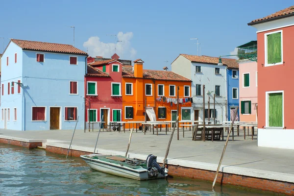 The market square on the island of Burano — Stock Photo, Image