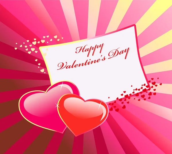 Valentine's day vector card — Stock Vector