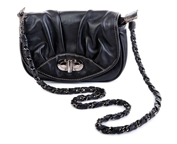 Black purse closeup — Stock Photo, Image