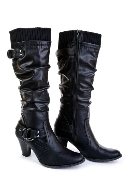 Black woman boots Stock Photo