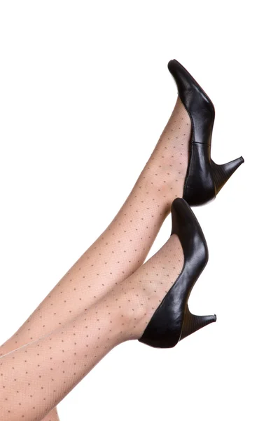 分離された黒の靴 ロイヤリティフリーのストック画像