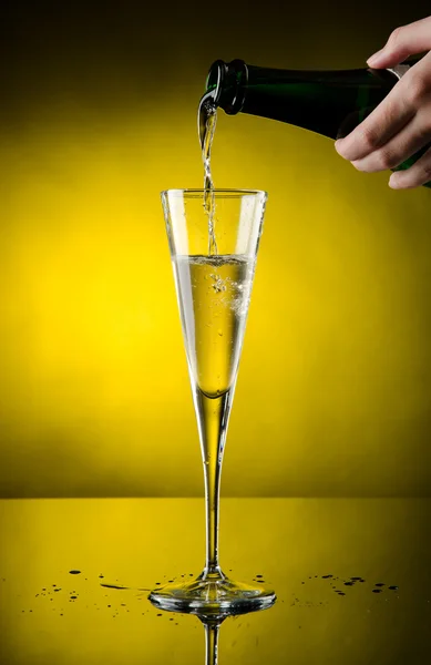 Flux de champagne — Photo