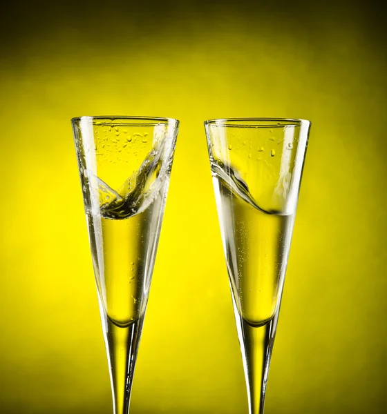 Deux verres de champagne — Photo