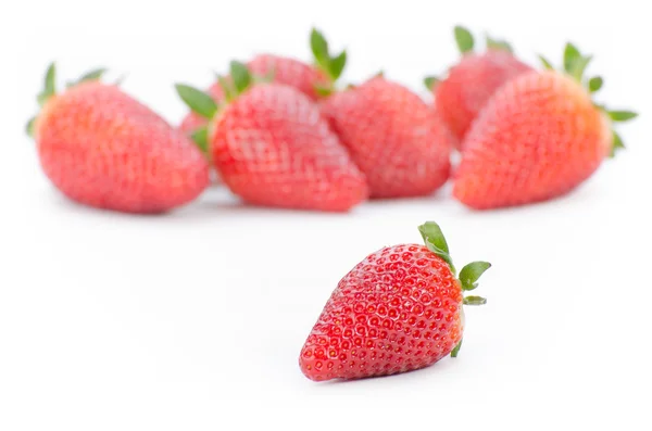 Grupp av jordgubbar — Stockfoto