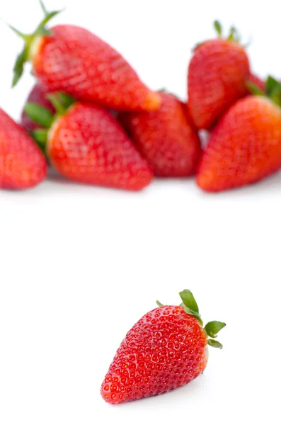 Gruppe von Erdbeeren lizenzfreie Stockfotos