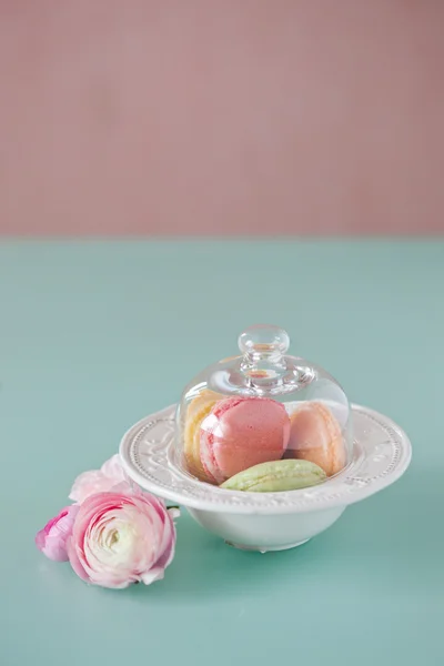 Macaron francês, a famosa pastelaria — Fotografia de Stock