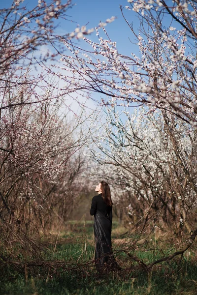 Bahçe güzellik kadın portresi — Stok fotoğraf