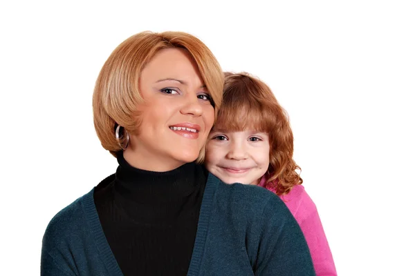 Mother and daughter posing Royalty Free Stock Images