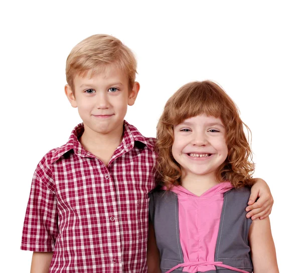 Boy and little girl posing — Stock Photo, Image
