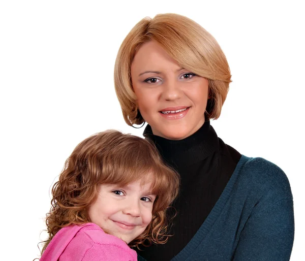 Mooie moeder en dochter Rechtenvrije Stockfoto's
