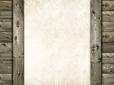 Wood and sheet - grunge background clipart