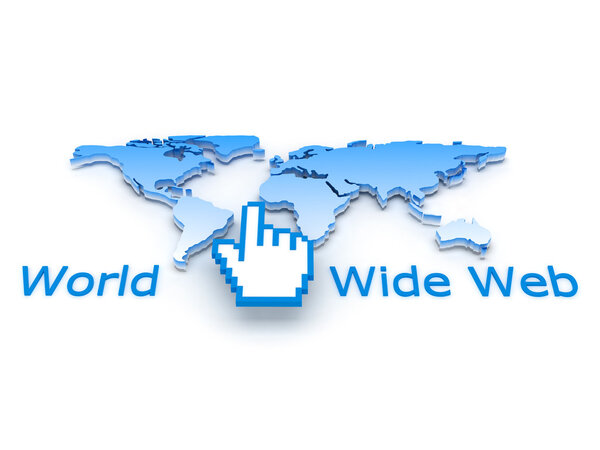 Интернет-символы - концептуальная иллюстрация
