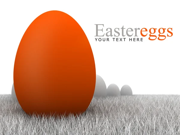 Húsvéti tojások - szürke-narancs — Stock Fotó