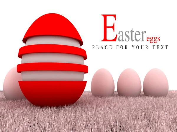 Abstract illustration - Happy Easter — Stock Photo, Image