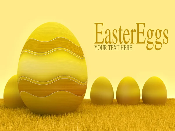 Velikonoční vajíčka - návrh šablony — Stock fotografie