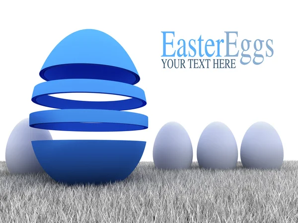 Huevos de Pascua - ilustración abstracta — Foto de Stock