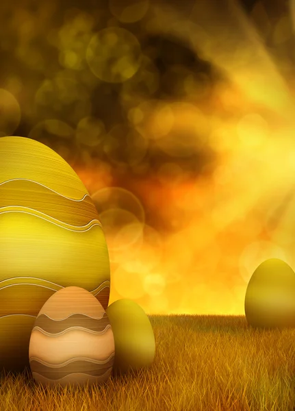 Huevos de Pascua - ilustración abstracta — Foto de Stock