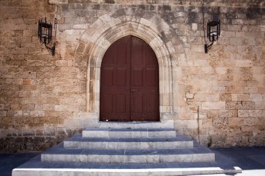 Ancient castle door clipart
