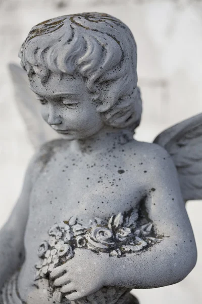 Lápida ángel de piedra —  Fotos de Stock