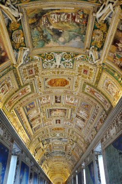 Ceiling at Vatican Museum clipart