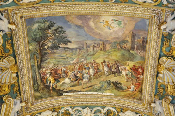 Harita Galerisi'ndeki boyalı tavan — Stok fotoğraf