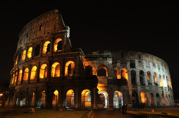 The Colloseum at night
