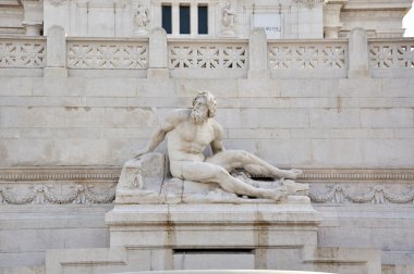 Roma'daki piazza venezzia heykele