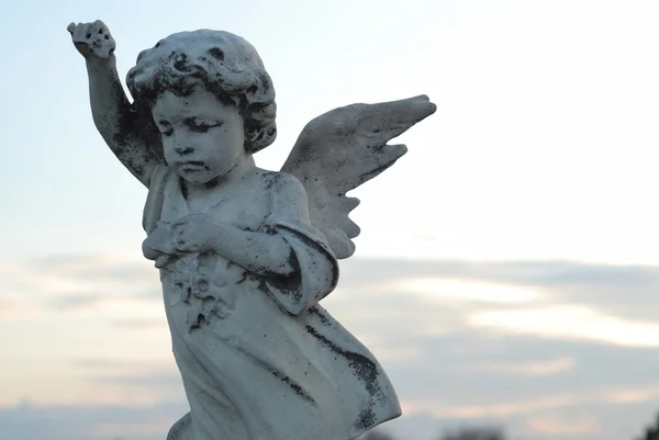 少し石造りの天使 — ストック写真