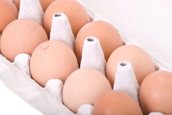 stock image The pack of fresh eggs