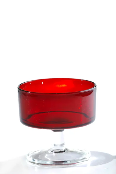 Rött glas — Stockfoto