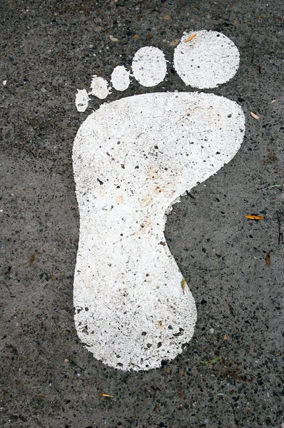 stock image White footprint