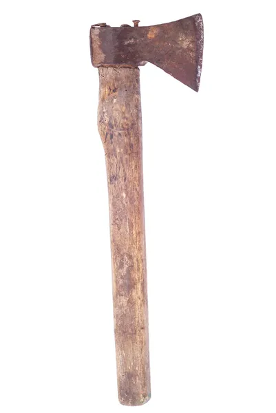Eski paslı demir balta — Stok fotoğraf