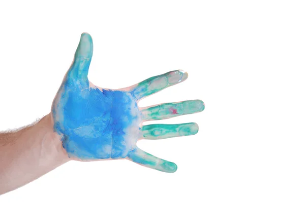 Farbe Hand — Stockfoto