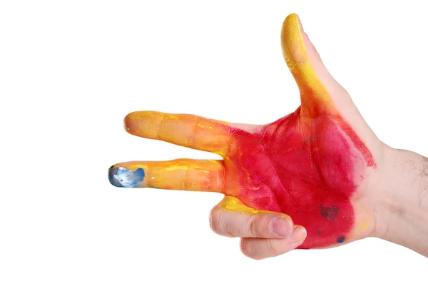 Kolor ręce — Zdjęcie stockowe