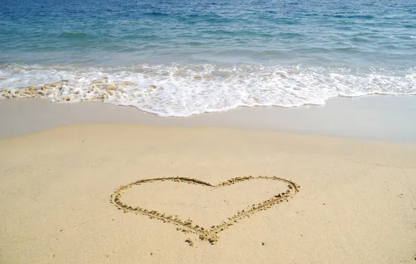 모래 심장 — 스톡 사진