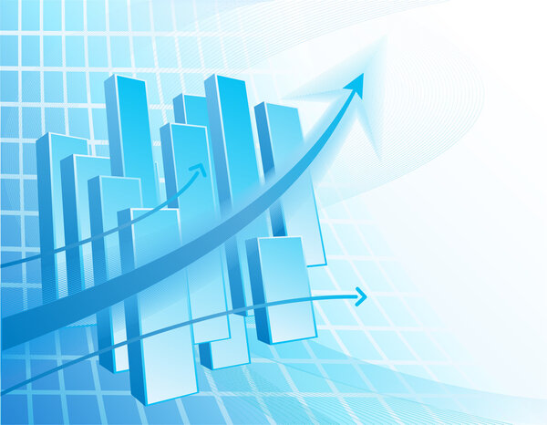 Абстрактный бизнес с диаграммой
