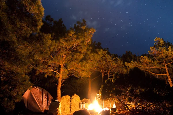Camping plats — Stockfoto