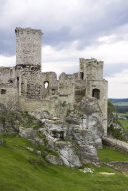 Old castle ruins in Poland in Europe clipart