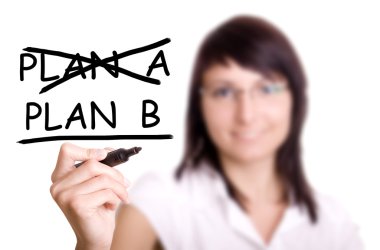 Business plan - woman drawing clipart