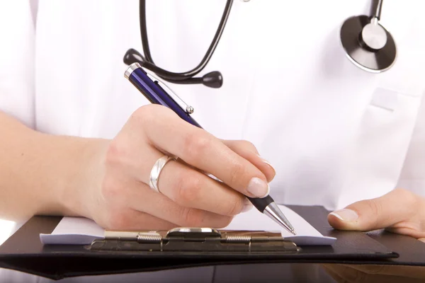Doctor writing. Digital Hospital — Stock Photo, Image