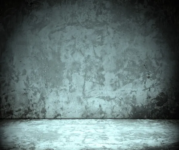 Grunge beton duvar, çimento zemin ile Oda — Stok fotoğraf