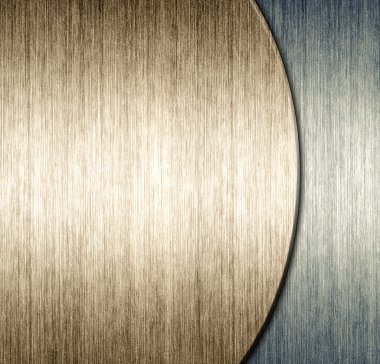 Brushed metal plate template background clipart