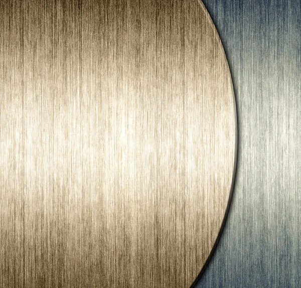 Brushed metal plate template background — Stock Photo, Image