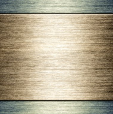 Brushed metal plate template background clipart