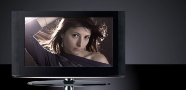 LCD Television Set clipart