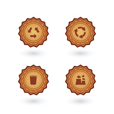 Cork Eco Icons clipart