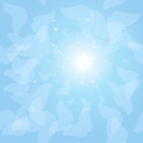 Метелики в небі — стоковий вектор