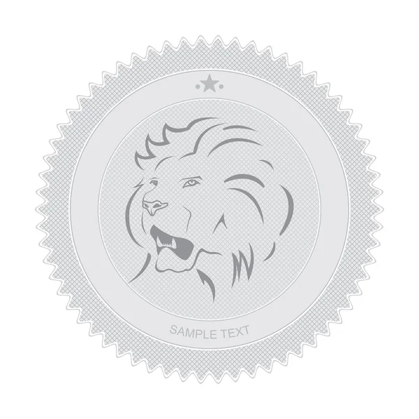Leeuw badge — Stockvector