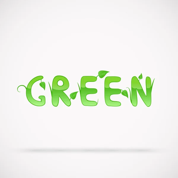 Зеленый текст — стоковый вектор