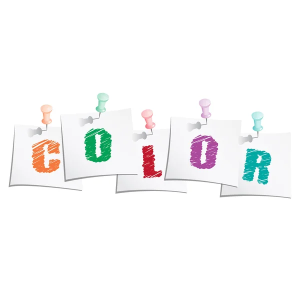 Color text — Stock Vector